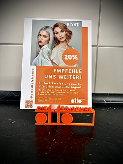 Aktionsschild mit Aufsteller